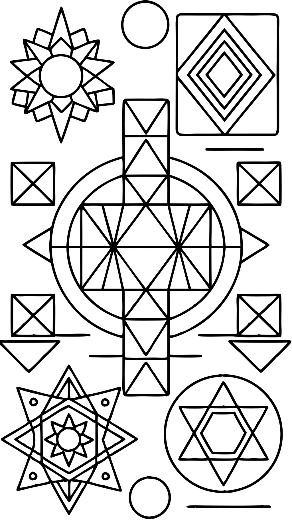 shapes coloring pages pdf